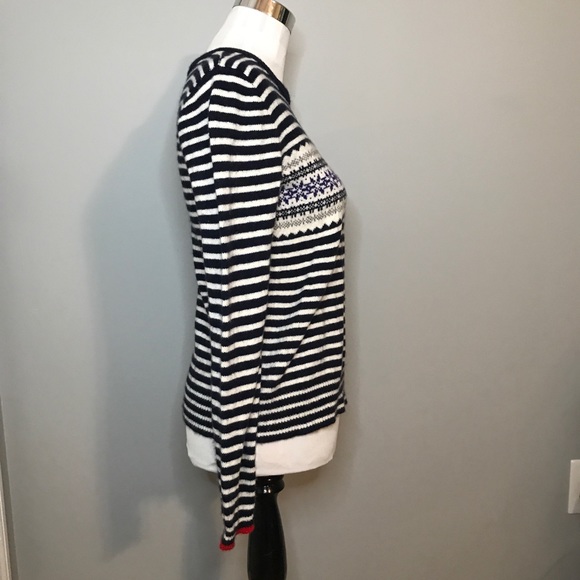 J Crew fair isle striped sweater - Picture 4 of 7